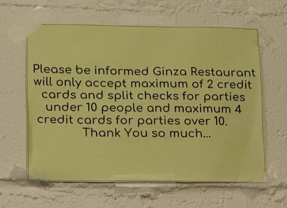 We are a party of 10… so?