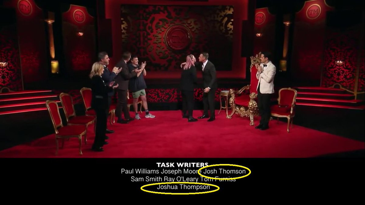 thatKevinGuy's tweet image. just noticed this detail. so @MrJoshThomson in the room do they call the other one "Josh with a p"?😜
#taskmasternz