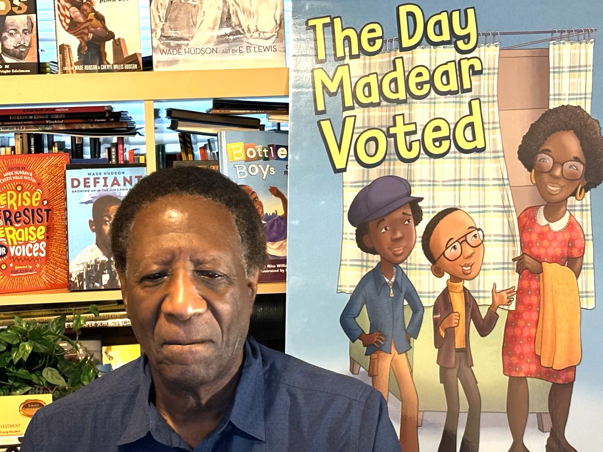hudsonwade's tweet image. Don Tate and I did another engaging Zoom interview today about our new picture book The Day Madear Voted. This time we were interviewed by Stephanie Affinito of the KidLit Love podcast. The interview will post on October 21 on multiple social media platforms.