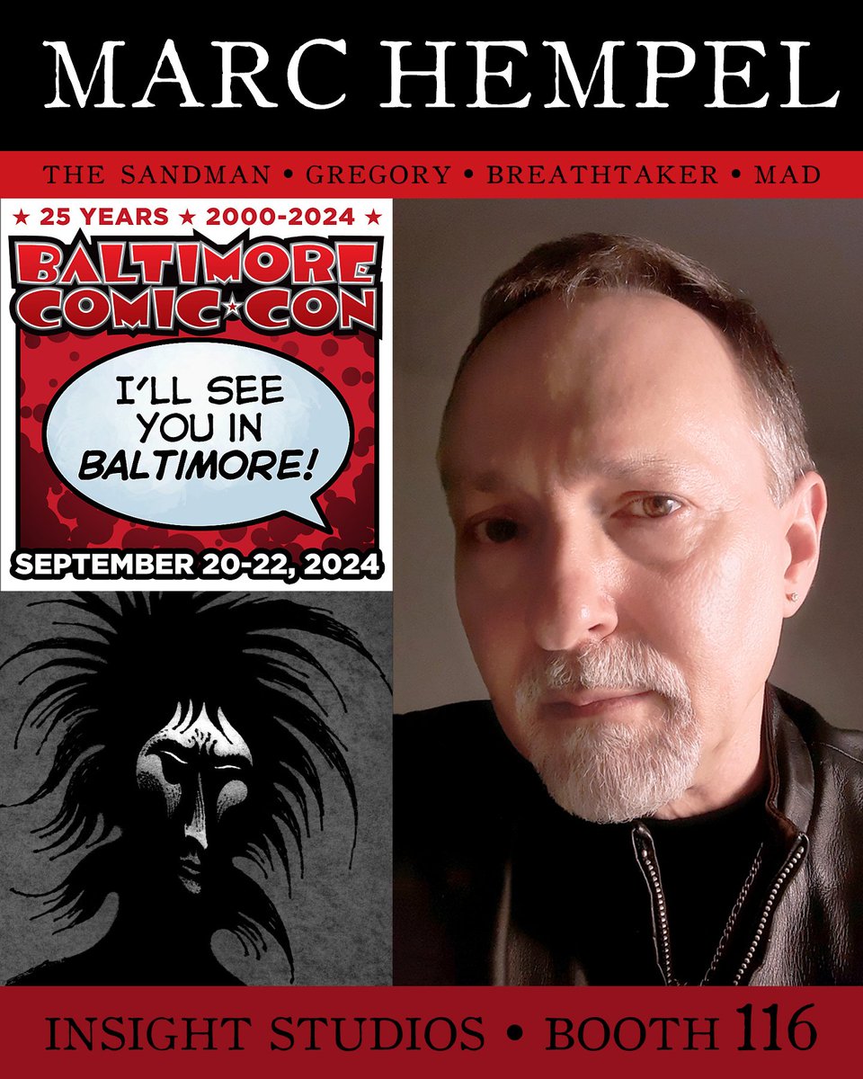 Hope to see you at Baltimore Comic-Con! @baltimo