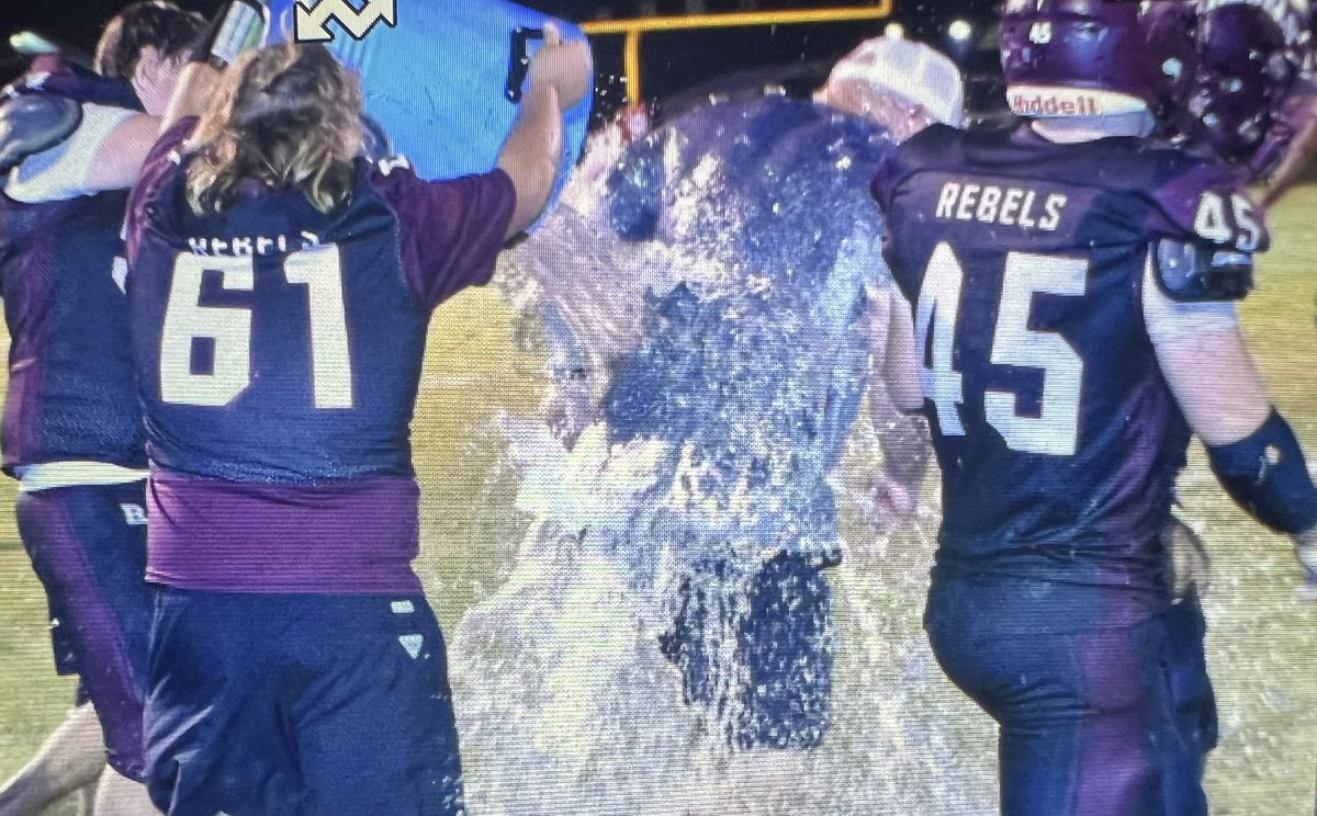 TRDispatch's tweet image. Coach Andy Roberts gets first win as Richton Head Coach as the Rebels too Resurrection 19-6. An ice bath never felt so good…..