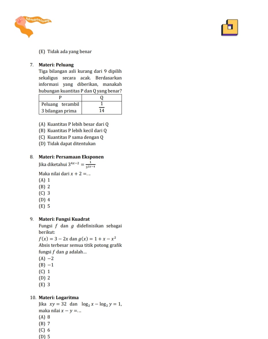 ᭝ ᨳଓ ՟LATSOL PK/PM DASARR ˖⋆࿐໋
driling soal pk lagii