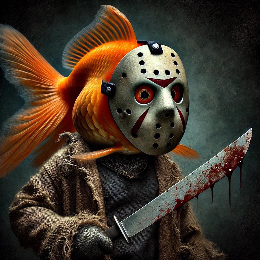 agoldfishonbase's tweet photo. You thought we forgot!? No sir or ma’am. #JasonFish is looking to slay jeets on this very Friday the 13th. No jeet is safe!! #dontfadefish #fadejeets https://t.co/gEMVJMcEfJ