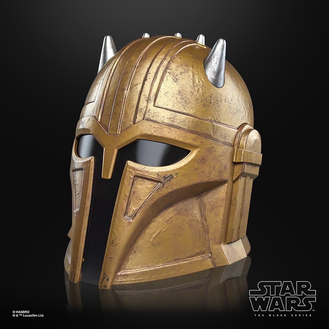 TheSWU's tweet image. NEWS: The Black Series The Armorer electronic helmet officially revealed at #HasbroPulseCon2024!