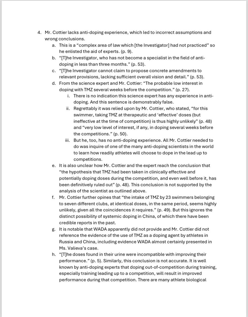 HSinaktiv's tweet photo. Remarks from @usantidoping re China WADA tell a lot about @WADA_ama‘s disastrous case handling. Important question: Did WADA DG Niggli didn’t involve their Intelligence team 2021 when he learned from the case? If yes, a politically motivated cover up seems for me more likely 1/3 https://t.co/QBrylySbXc
