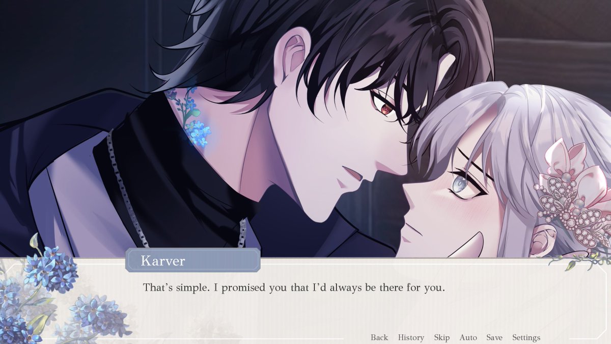 EternalLoveInc's tweet photo. ✧ The Shattered Souls Demo in 4 Screenshots!✧

1. Betrayed on your wedding night.
2. Saved and isekai'd by a handsome god.
3. Marking multiple men with a forget-me-not design. [Your fates are now connected]
4. Determined to get your revenge. No matter the cost.

✧ Meet Your Fated ✧
Steam: https://t.co/22dvXgZJlM
Itch: https://t.co/kEwy3VJOrK

✧ Make Your Revenge Possible ✧
Kickstarter: https://t.co/9diTbumK5i

#ShatteredSoulsVN #ShatteredSouls #Kickstarter #Otome #VisualNovel #OtomeDev #IndieDev
