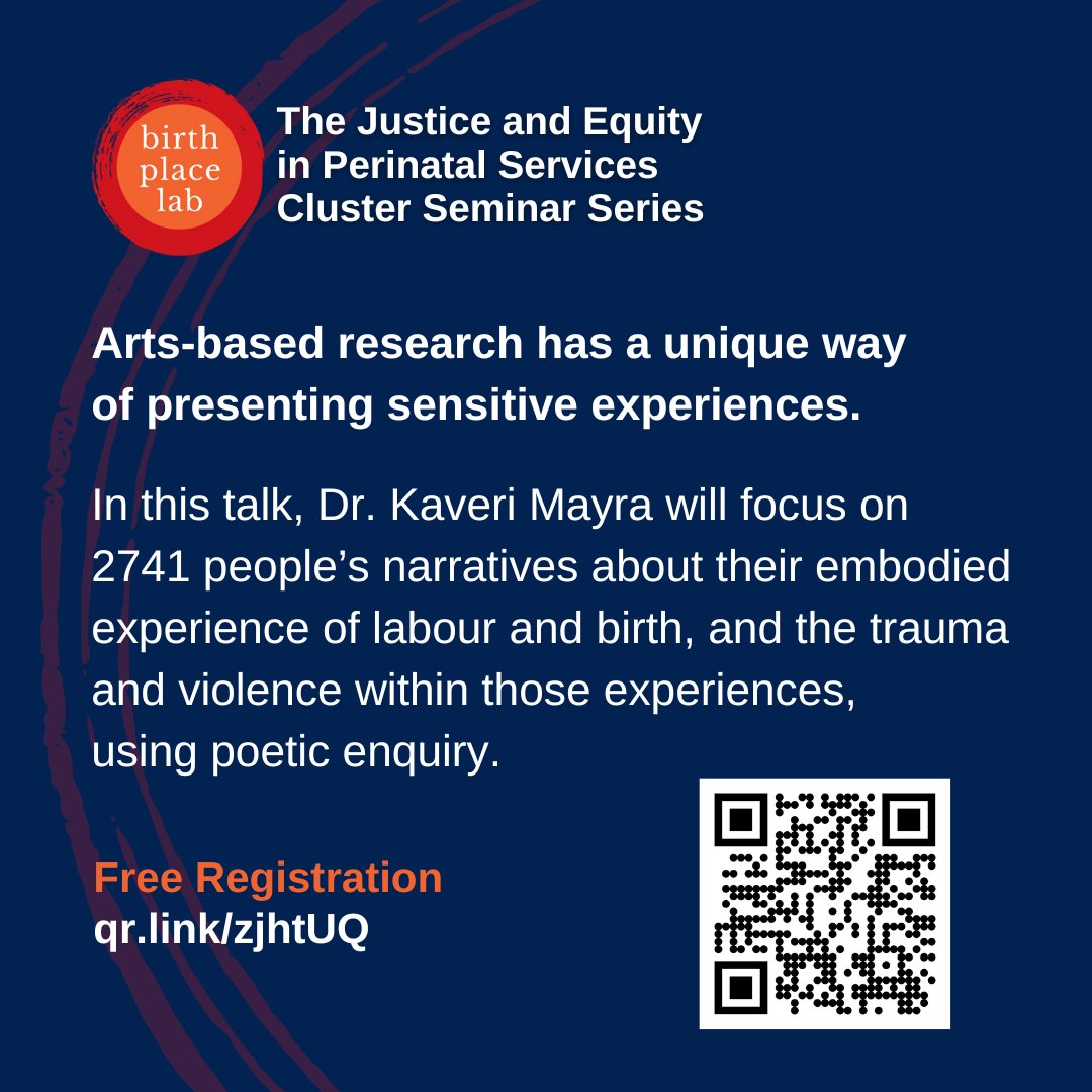 Birth Place Lab (@birthplacelab) on Twitter photo 🎤 Join <a href="/BirthPlaceLab/">Birth Place Lab</a> in welcoming with Dr. Kaveri Mayra on Oct 1, 2024, at 11 AM PST Where she'll share insights from 2,741 birth stories, using poetic inquiry to explore trauma and violence. ✅ Register now at: ubc.zoom.us/meeting/regist… 🎤 Join <a href="/BirthPlaceLab/">Birth Place Lab</a> in welcoming with Dr. Kaveri Mayra on Oct 1, 2024, at 11 AM PST Where she'll share insights from 2,741 birth stories, using poetic inquiry to explore trauma and violence. ✅ Register now at: ubc.zoom.us/meeting/regist…