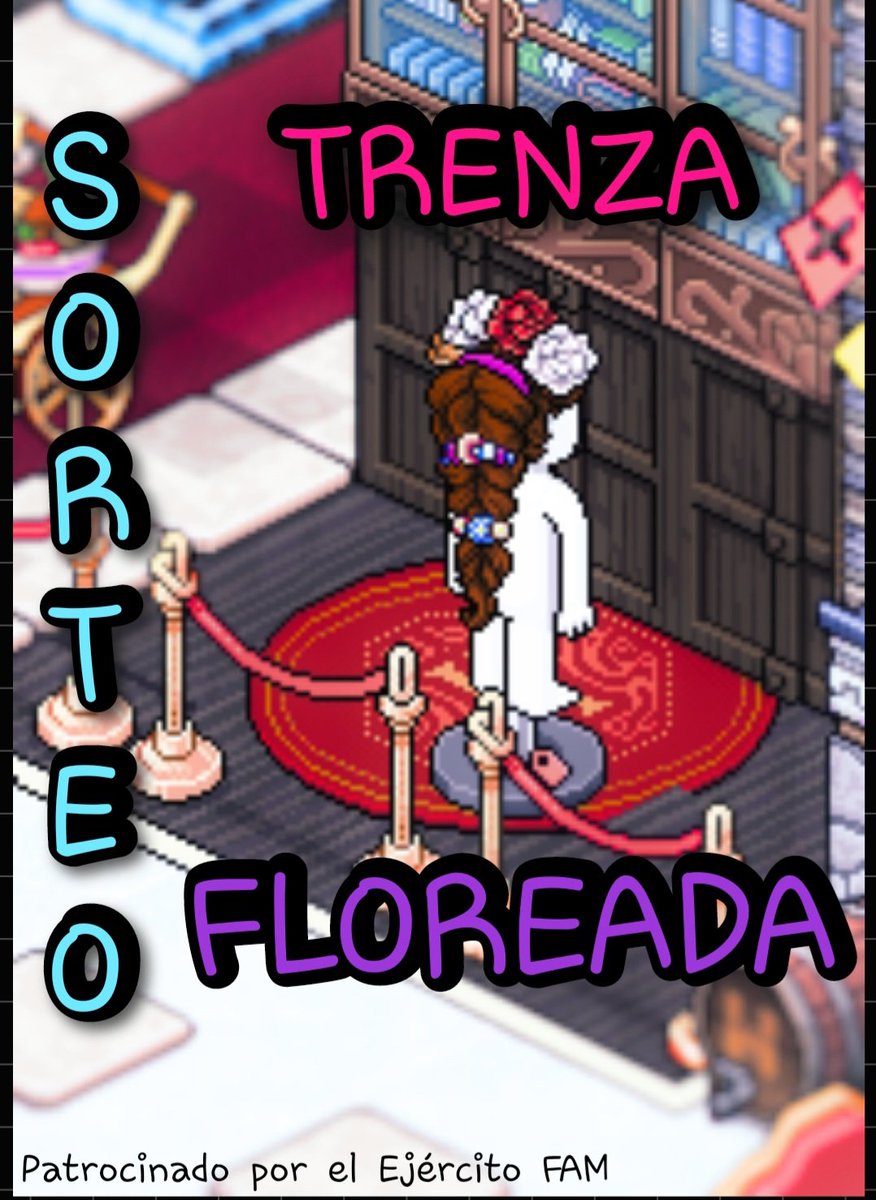 EjercitoFAM's tweet photo. SORTEO FAM ¡¡TRENZA FLOREADA!!
Habrá un ganador, que se dirá el día 21/09.
Para participar:
- Síguenos ✅️
- Dale ♡ a este tuit ♥️
- Dale RT a este tuit 🔄
- @ algún amigo para que no se lo pierda 📢
Si eres de FAM, cumples requisitos y ganas el sorteo te llevas +15c
SUERTE 🍀 https://t.co/D8zIoqFONO