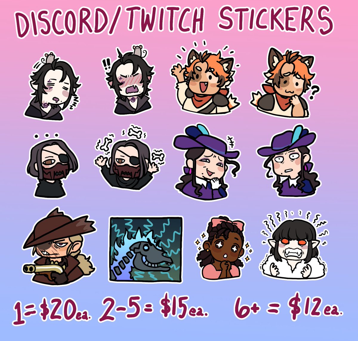 Surprise! Got a new type of commission posted on Kofi.  Look at these little boogins.

ko-fi.com/illusbal/commi…