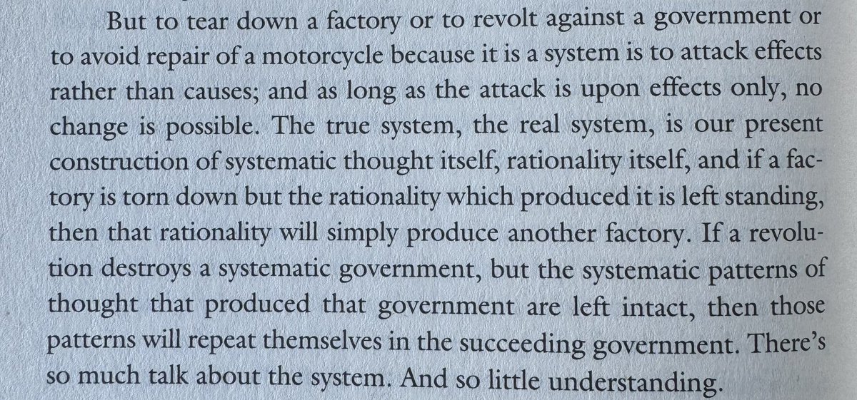 xenai51's tweet photo. ~ Robert M. Pirsig “Zen and the Art of Motorcycle Maintenance” https://t.co/182QPnzRe9