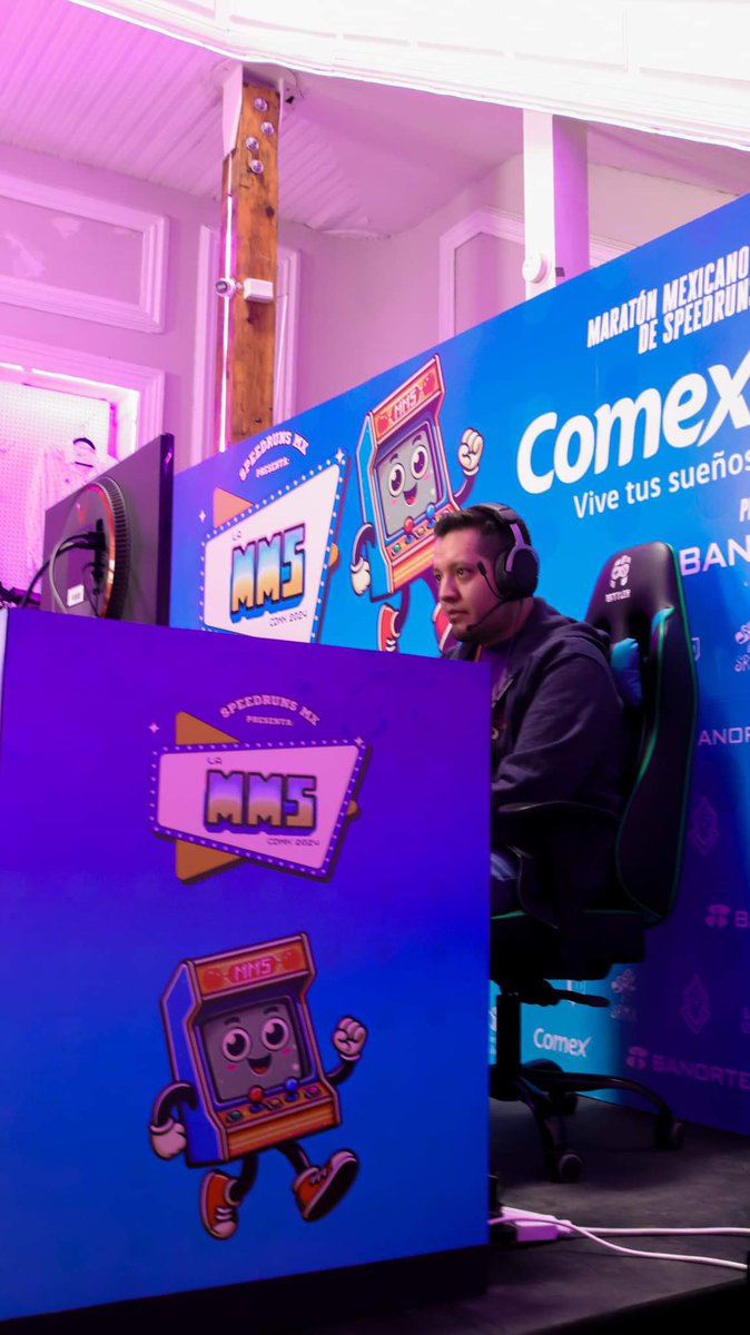 SpeedrunsMexico's tweet photo. Fotos del Día 2 de la MMS CDMX 24.
🎮 Runner @arex_sanx
📷 Fotógrafo @Rugort
@Battler_gg @PinturasComex @Banorte_mx
#speedruns #gamingcommunity #gamingconcausa #gaming #MMSCDMX https://t.co/pugZrf7olh