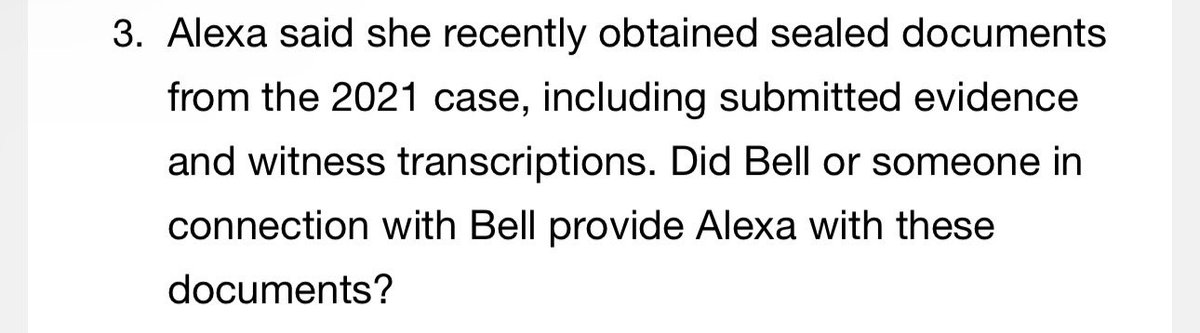 Something that seems to continue to fly over some of your heads is that Kat Tenbarge asked me this⬇️See attached image. I had to respond and show her these were not sealed documents I was referring to. Especially since I never said they were sealed. P U B L I C