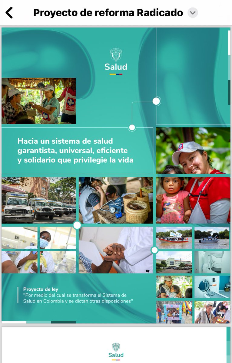 Reforma radicada, subrepticia, no concertada. Menos articulos (49), mucha introducción (150 paginas). El espíritu es el mismo: ADRES dominante, CABS, EPS convertidas en gestoras . Es una salida al limbo actual que hubiera podido ser mejor