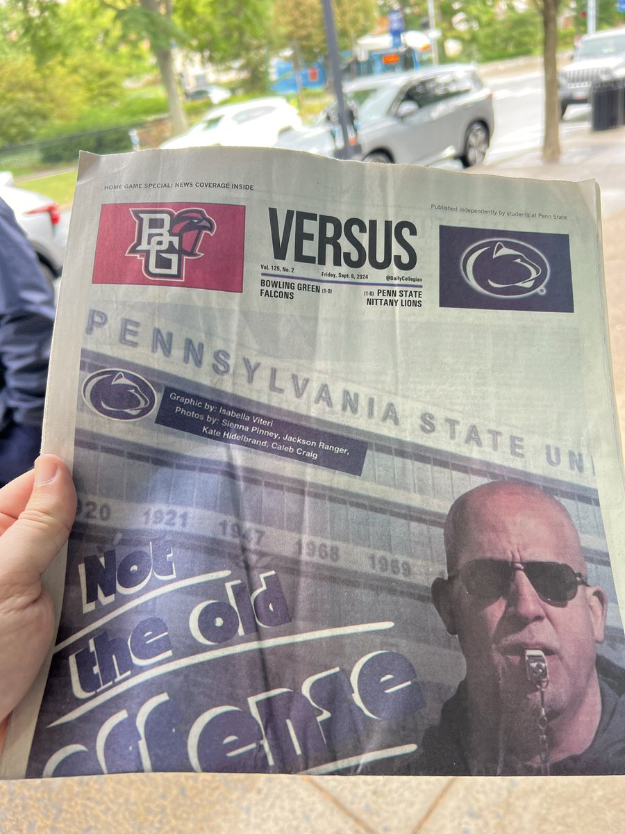 TBMeditor's tweet photo. I just wanted to give a shout out to @LAlenstein @lexileigh28 @Joel_Haas1 and the @DailyCollegian sports staff for giving this former college newspaper journo a smile last Saturday when I was in town. Always nice to see a college newspaper on campus. Cheers! https://t.co/PzXNsLWj8Z