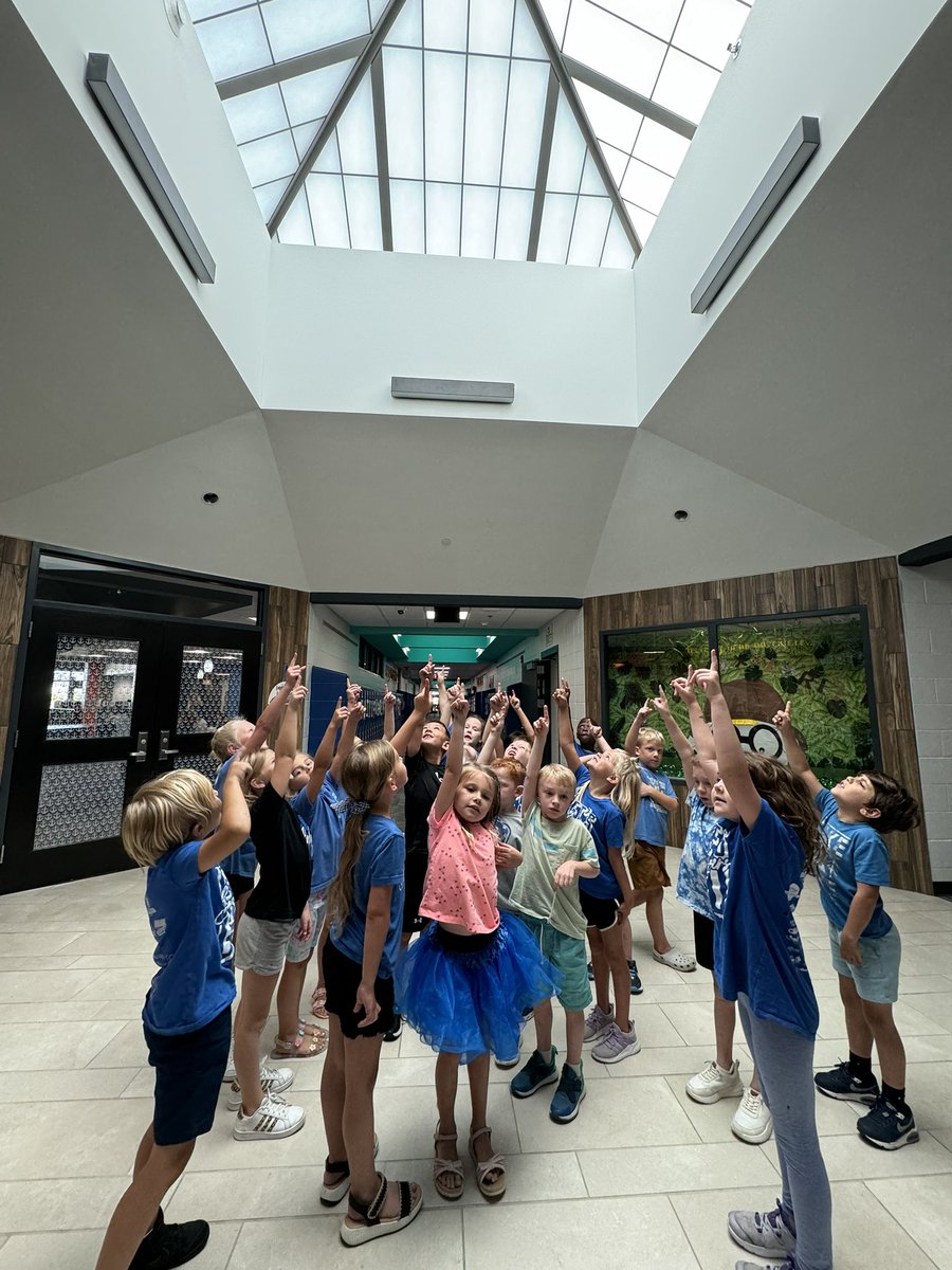 I love when learning takes place outside of our classroom. For science today we explored our school looking for light! We think the skylight is the coolest light source in our school! <a href="/Anchor_Pointe/">Anchor Pointe Elementary</a>