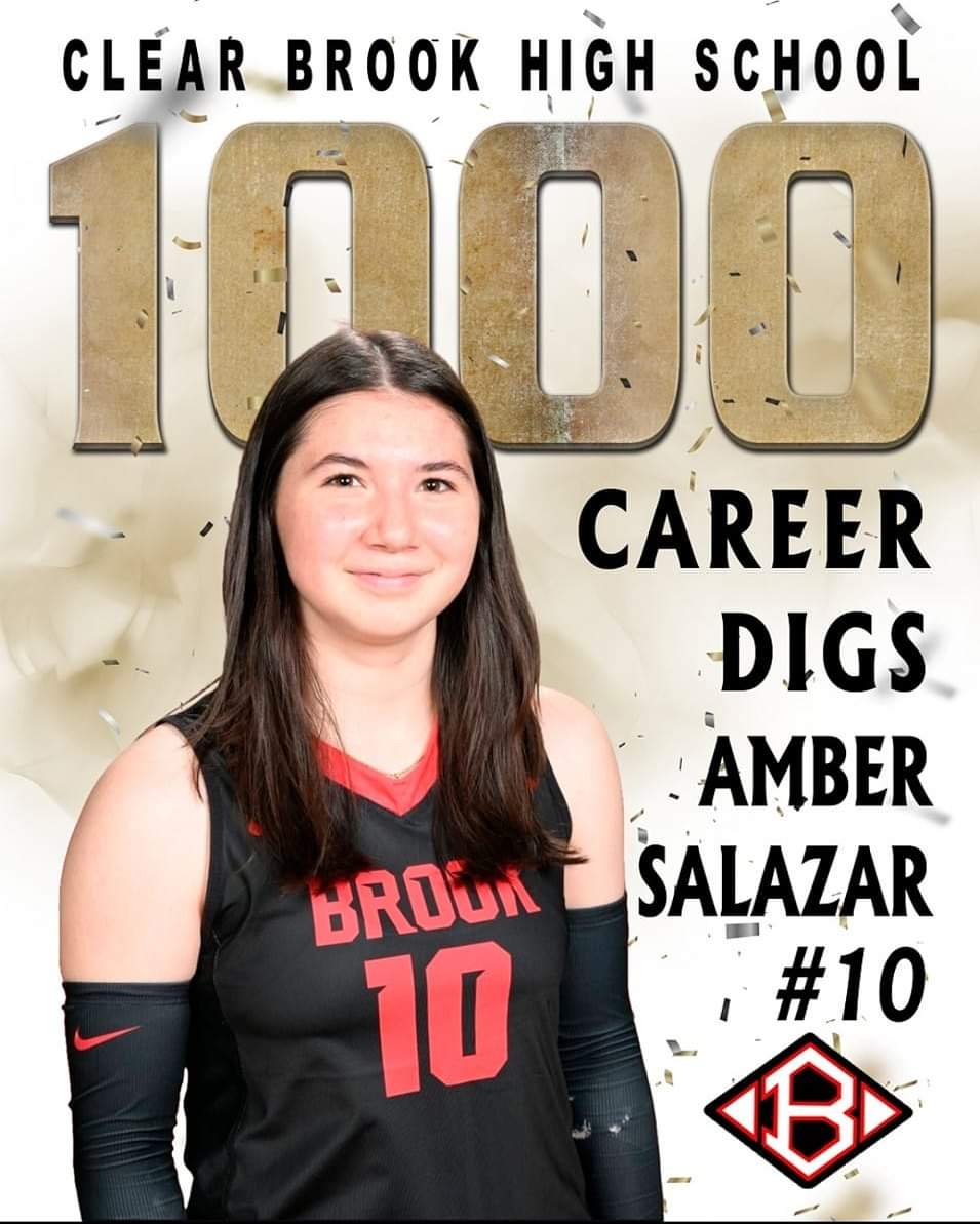 Congratulations to one of our amazing volleyball players - Amber Salazar!!!
#BrookExcellence