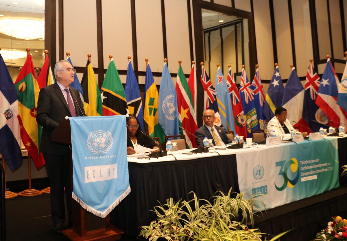 eclac_un's tweet image. #ECLAC Executive Secretary @JoseMSalazarX: Road to Caribbean Sustainable Development not Easy, #ECLAC Here to Support… Trinidad &amp;amp; Tobago Elected Chair of Caribbean Development and Cooperation Committee #CDCC. More ⏩ bit.ly/4d8dGSe