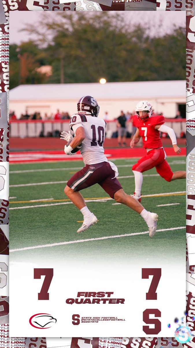 Tied up after one.
#GoState