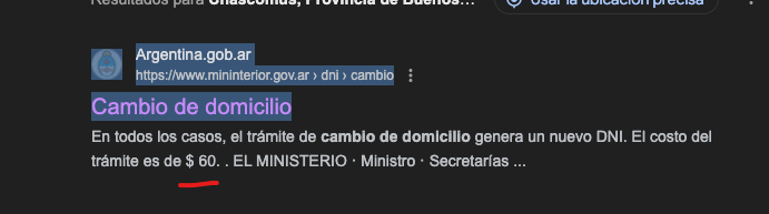 nachoherrera's tweet photo. @julitolopez @Google Bobito, no te parecio que podia ser vieja la indexacion cuando cliqueas en algo que dice que sale 60 putos pesos el tramite? Deja de quedar como un pelotudo, una cosa es que lo seas, otra que todo internet se entere. https://t.co/xs59PimjzD