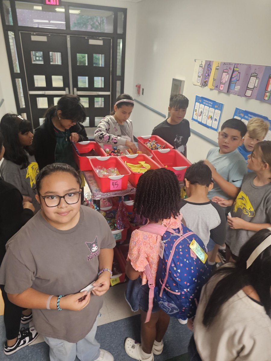 ErskineWilsonAP's tweet photo. So much excitement was in the air for our first PBIS Store of the year! Students earned and redeemed their well-deserved rewards! Thanks to our excellent PBIS Coach, Ms. Baxter, and parent volunteers for making this happen for our Hawks! #HSES #GaPBISOperationalschool #PBISworks https://t.co/ZrwFYPVDVH
