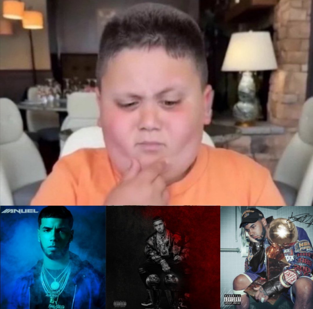 rascabcho's tweet photo. Mme trying to decide what Anuel to listen to https://t.co/MRTcTJJVMc