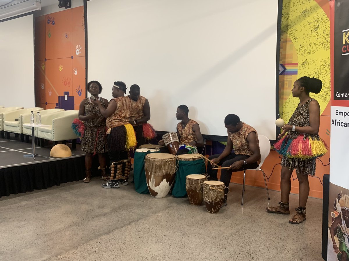 beinclusiveW's tweet photo. After the Q&amp;A session, we had the privilege of having an musical performance by Kamengo Cultural Troupe, an Uganda drumming group who empower youth through African Drumming &amp; Dancing.

#AgeOfAi2024Canada https://t.co/r98m0Hx1ZO