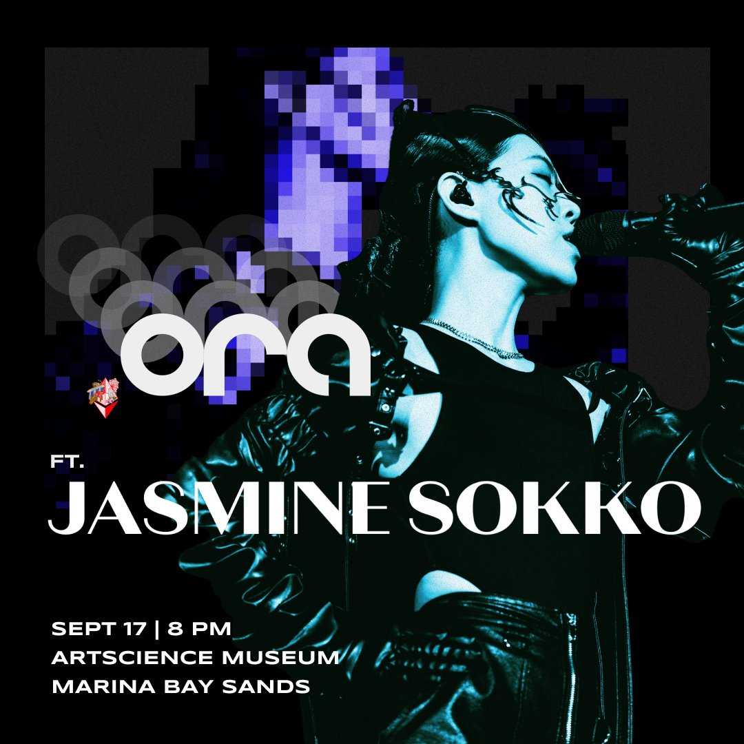 Next Tue, Sep 17: Ethereum x AI Confluence Day

Start the evening with Jasmine Sokko.

Blazing new trail, she’s the first Singaporean MTV EMA winner and lights up the stage with her unique sound.

Get a ticket: lu.ma/asxascr8

📍 ArtScience Museum, Marina Bay Sands
📅