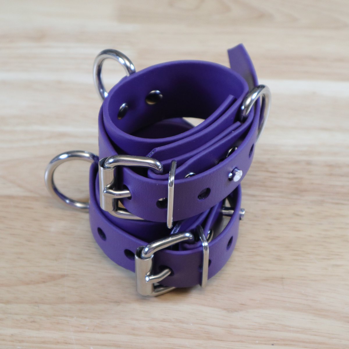 Purple lovers rejoice! Our Biothane collars and cuffs are now available in violet!