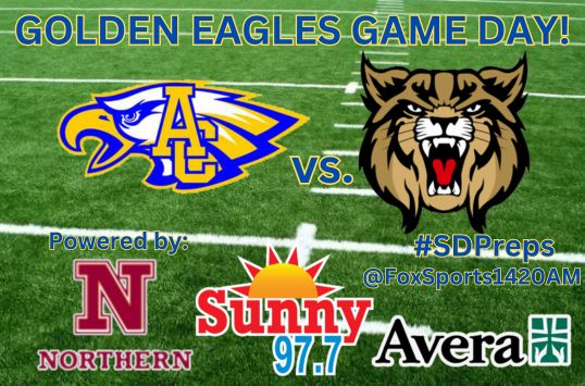 It's Aberdeen Central High School Football game day!
<a href="/acgefootball/">AC Golden Eagles FB</a> vs. <a href="/brookingsfball/">Brookings Bobcat Football</a>
📻ow.ly/wCN750ST8GL
📹ow.ly/XBwC50ST8GK
🎙️Sylvester Schwarzbauer