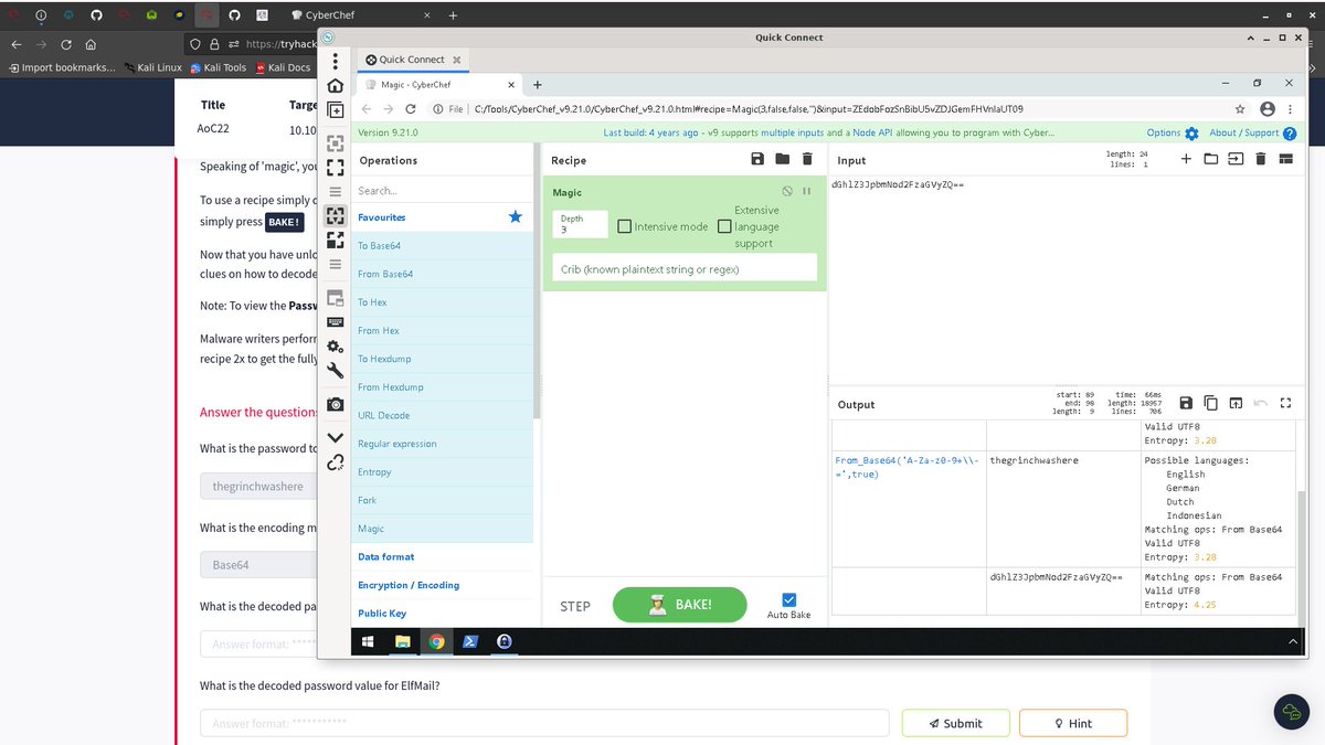 _zedcyber's tweet photo. Day 22 - Done ✅

I performed forensics using CyberChef. It was an interesting ride - pretty much interesting and easy. 🥳

It’s some days to the end of #25DaysHackingChallenge and I’m feeling like it shouldn’t end 😁😂 @_Rega_n https://t.co/UrOsY5mQ5G