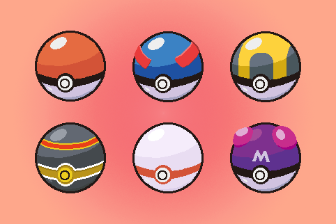 gggamesdev's tweet photo. Forgot Great Ball 😅 
The group's looking much better now, don't you think?

#pixelart #pokemon #art #ドット絵 #gamedev #indiedev https://t.co/RHVNrxFcyM