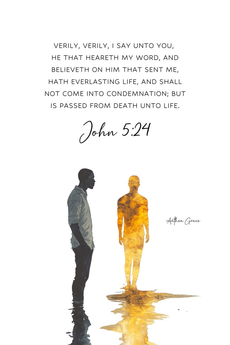 ajir_terver's tweet photo. JESUS CHRIST declares that he that hears His words and believe on Jehovah, has everlasting life and will not taste the second death. He has won LIFE.

Scriptural Art by @anthea_grace https://t.co/L2eZ5K7TSz