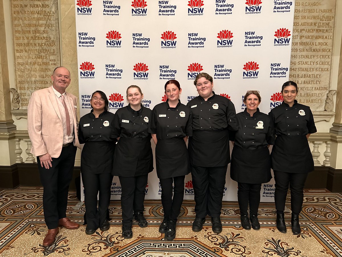 HighIngleburn's tweet photo. IHS Hospitality at the NSW Training Awards 

Last night, students from Y11 Hospitality were invited to assist in catering for the NSW Training Awards at Town Hall in Sydney.
This is our third year at this exclusive black tie event where we were one of only two schools asked to showcase Hospitality VET in public education.
Students prepared a selection of pre dinner canapés at school that they then served to award recipients, guests and dignitaries on the night.
Our students were once again highly praised for their culinary skills, their excellent service and their fantastic attitude! 
Thank you to Mrs Hull, Mrs Musgrove and Mrs McMurdo for their dedication in supporting our students in this exciting opportunity.@CathyArgyle @_iEndo @k_rigas @DebSummerhayes @dizdarm