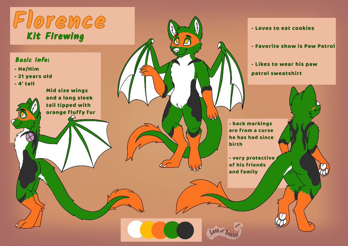 LassofScales's tweet photo. Reference sheet commission for Florence! https://t.co/tr0APdv3P4
