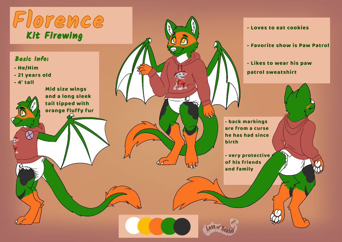 LassofScales's tweet photo. Reference sheet commission for Florence! https://t.co/tr0APdv3P4