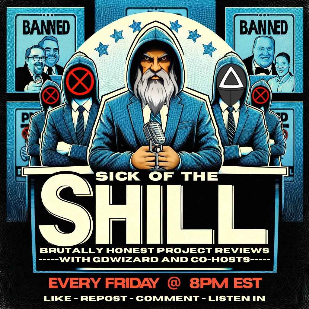 Dungeonites's tweet image. Sick of the Shill. Brutal Project Reviews
⭐️EP 13 will be firing up in just under 1 hr.
🔔Set those reminders and join here:
x.com/i/spaces/1ZkJz…
