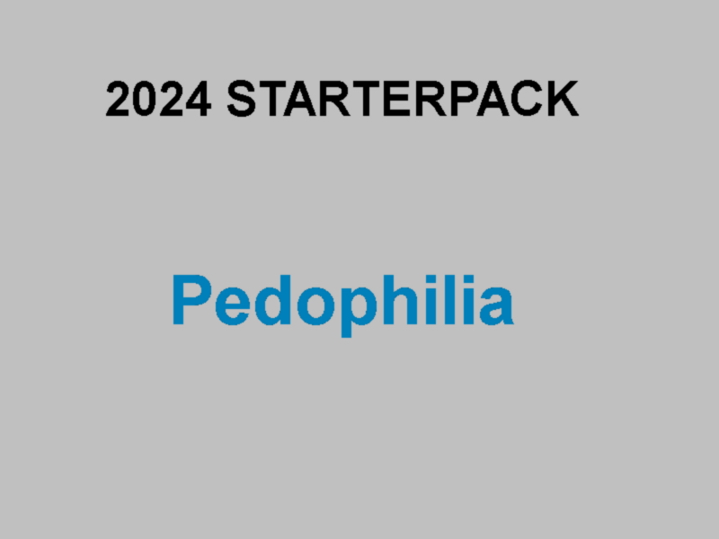 BennyBenjyman's tweet image. 2024 starter pack
#pedophilia #pdffile #kendricklamar #drake #drdisrespect #christyson #mrbeast #biden #jayz #drdre #50centrapist