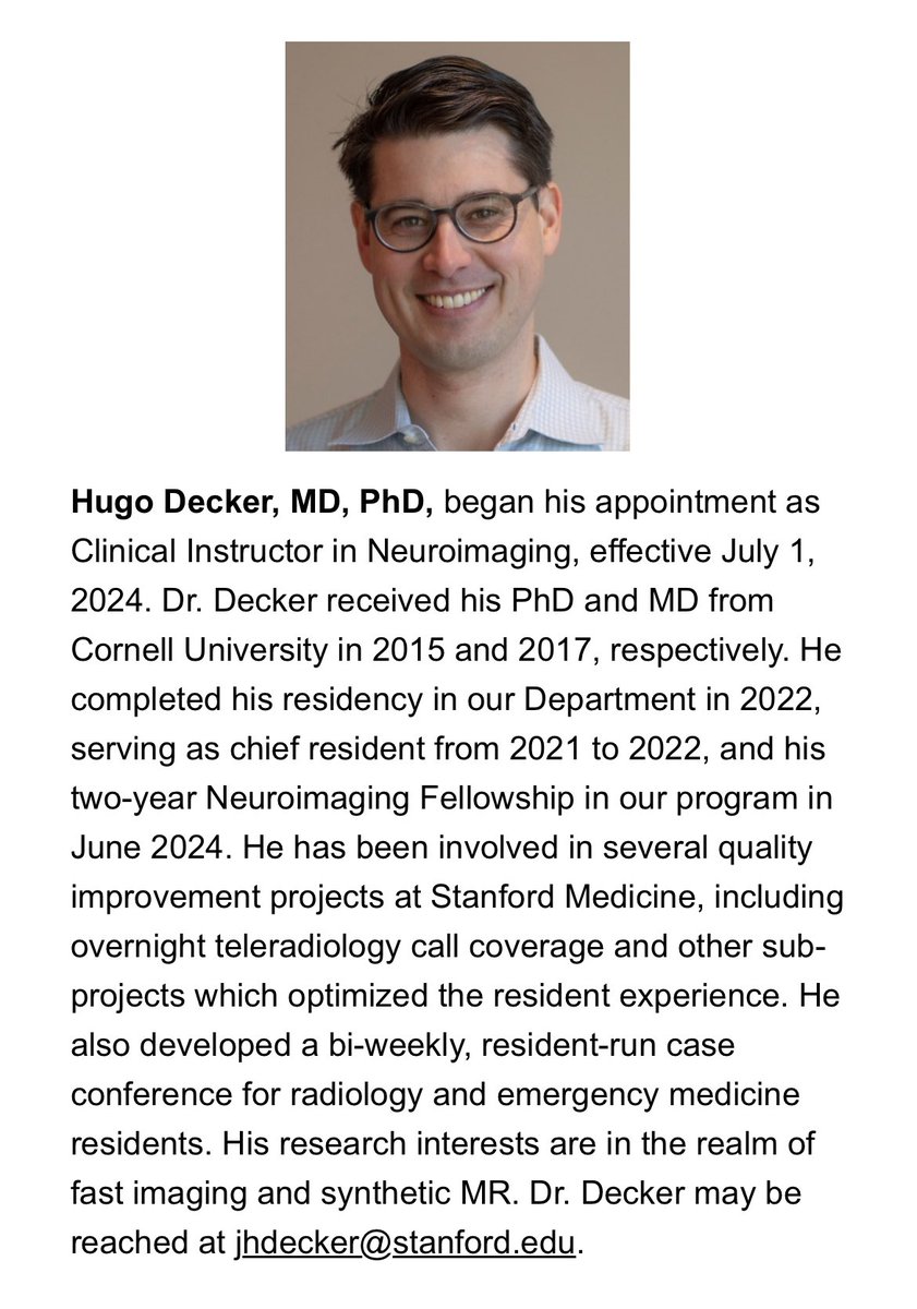 Congrats Dr. Kumar <a href="/shwicicle/">Shweta Kumar, MD</a> and welcome Dr. Decker!