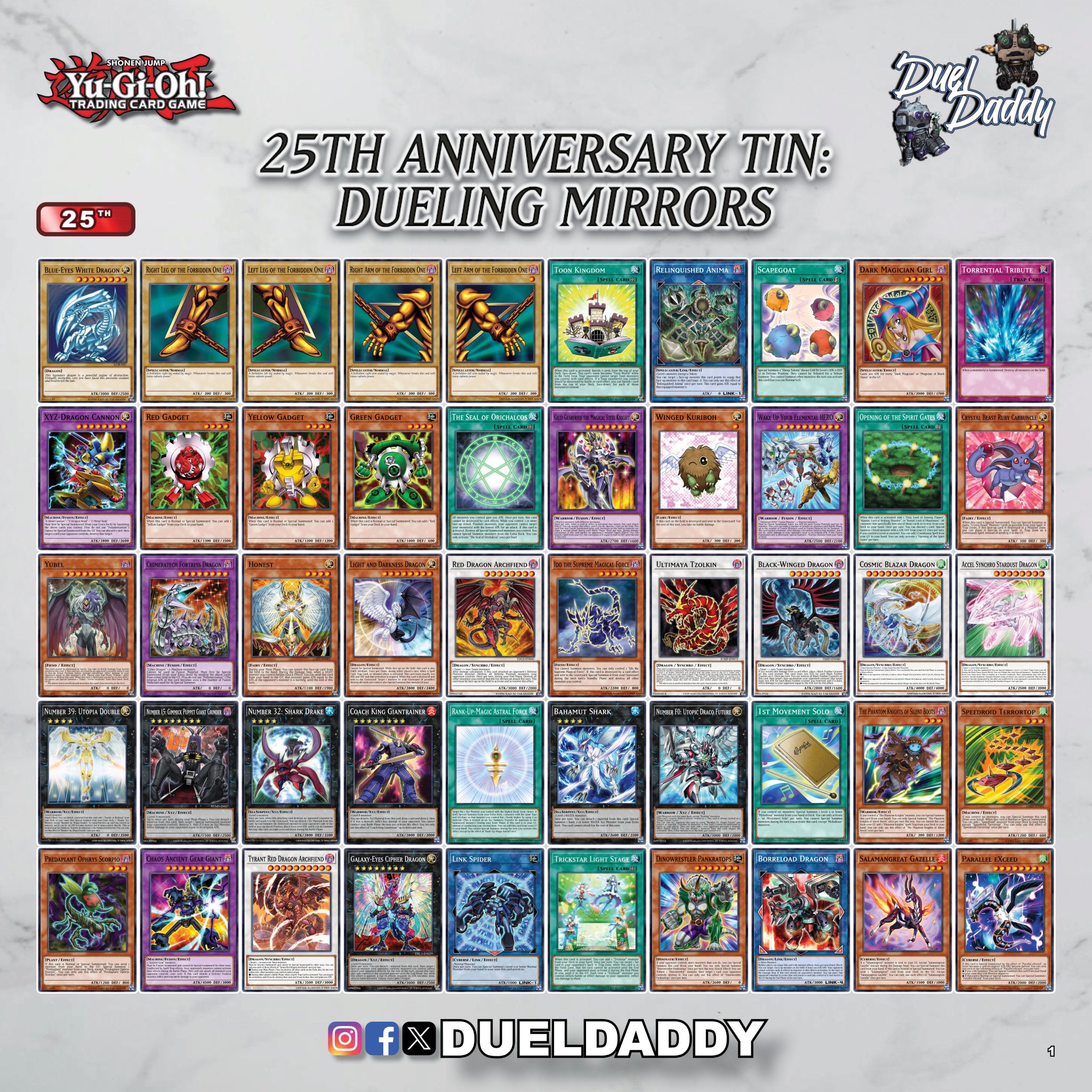 yugioh 25th anniversary tin dueling heroes card list price ◅ SUPER SALE ▻ Yu-Gi-Oh: Tin: Heros the Dueling Mirrors tin delivers KONAMI Yu-Gi-Oh! Trading Card Game