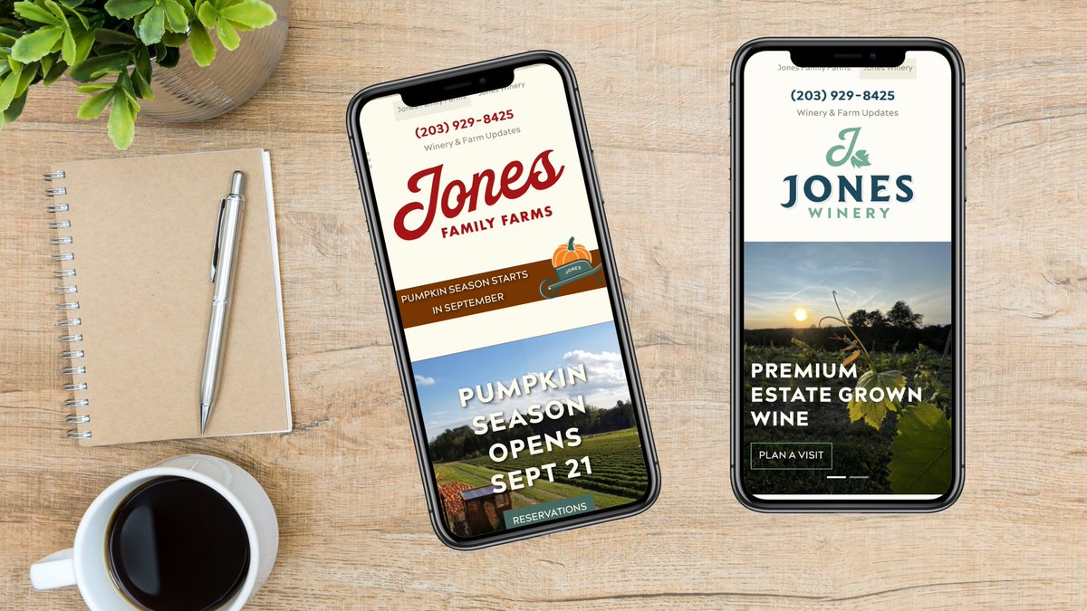 JonesFamilyFarm's tweet image. Our farm team are exited with the launch of our gorgeous new farm and winery websites. Both are brimming with great information, along with beautiful images and videos. Make sure to give both a deep dive!
jonesfamilyfarms.com
joneswineryct.com