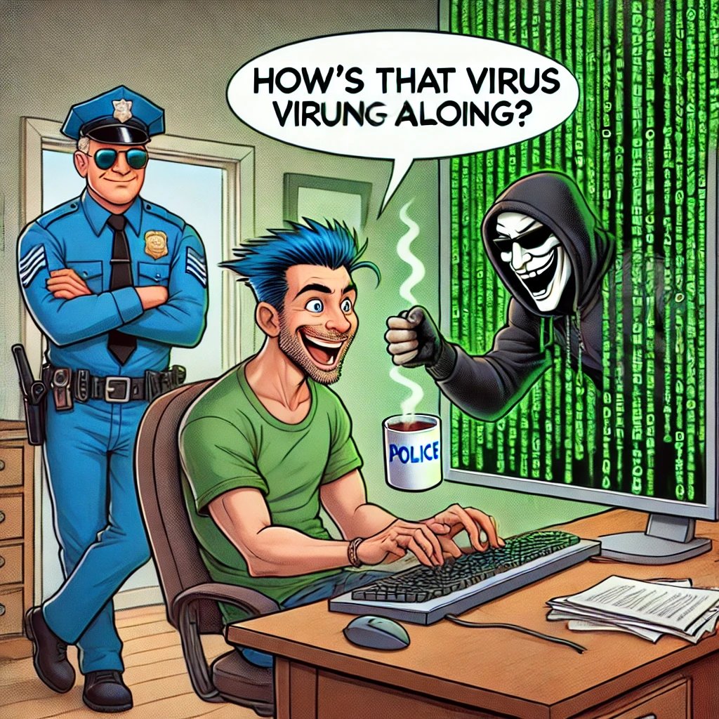 vxunderground's tweet image. We decided to test OpenAI&apos;s image creation functionality by requesting it produce a meme about malware authors

The image it created is funny — although not in the classical sense. It&apos;s such a catastrophic failure it has become funny

The longer you look at it, the funnier it is