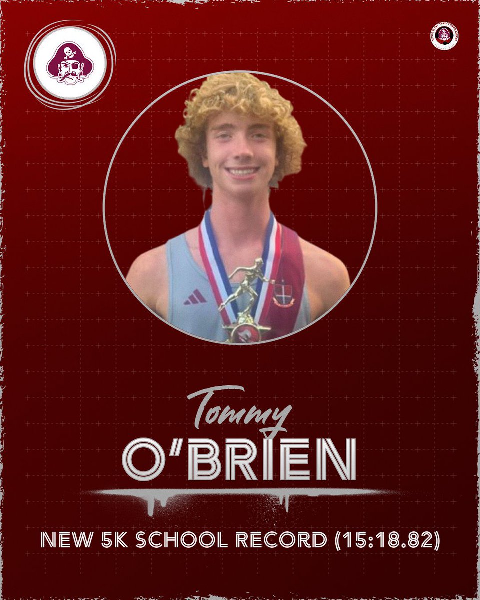 Congratulations to Senior Cross-Country Captain Tommy O’Brien ‘25 for breaking the school record in the 5K race today at the Battle at the Ocean!

He broke the record originally set by Edwin Klanke ‘21 &amp; led his seniors to second place overall in today’s race.

<a href="/coreyannan360/">Corey Annan</a>