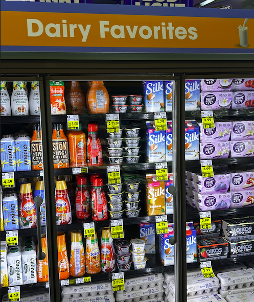 politicsofgood's tweet photo. @CBS8 @NBC7SanDiego @voiceofsandiego could someone please do a wellness check on @RalphsGrocery? They are confused thinking that not only do we the customers work there as cashiers but eggs and soy and cashew milk are dairy. I am worried about them. https://t.co/RQaDMpeueJ