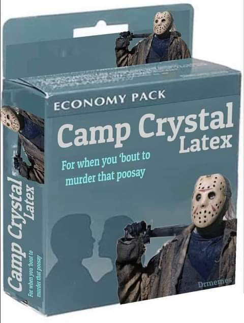 Use protection #CampCrystalLakeSurvivalTips