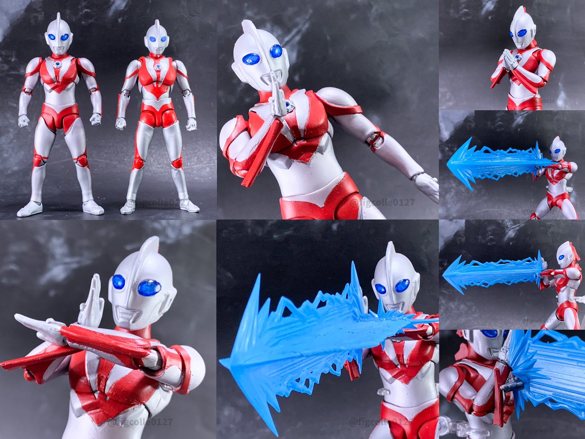 figcolle0127's tweet photo. 「ウルトラマンパワード ver.2」
S.H.F. 改造

この夏にミトヒでお会いできた感動・感謝の気持ちを込めて制作。以前制作したが、今回は「リブット」を使用し、頭部を旧ソフビを複製、両目やカラータイマーをクリア化、エフェクトパーツなどを再現。お会いできたパワードに、なるべく近づけるように。 https://t.co/M0kZLd0MPM
