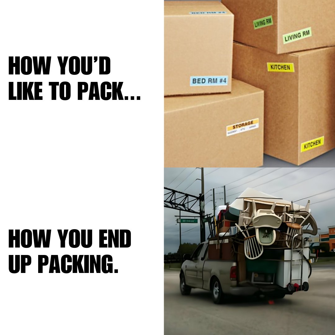 RuffnReadymovin's tweet image. When you think you're Marie Kondo but end up more like a tornado! 🌪️📦 Let us handle the packing, so you don’t have to! 😂

#MovingFails #DIYMoves #PackingStruggles #MovingTips #MarieKondo #Doesitbringyoujoy