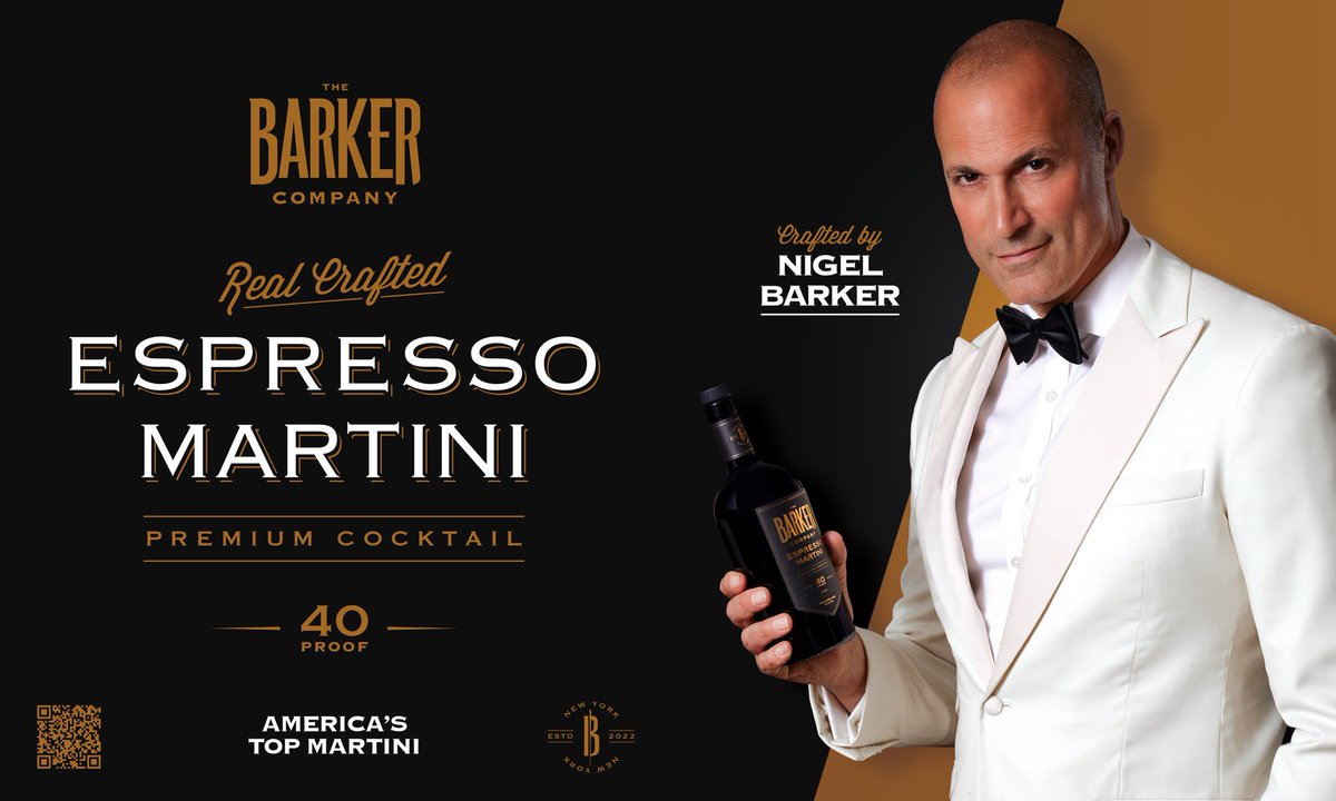 Rich, dark, smooth… with great head guaranteed. The Barker Company Espresso Martini - barkermartinis.com