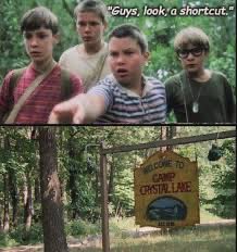 Whatever you say don’t take any shortcuts into there because you won’t make it out alive though 💚#CampCrystalLakeSurvivalTips