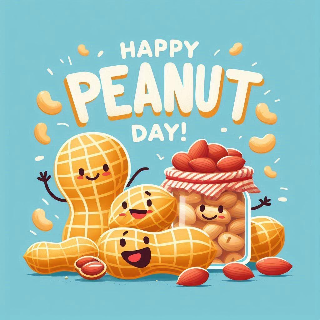 whatz_today's tweet image. 🥜🎉 **Happy #PeanutDay !** 

Let’s go nuts for peanuts today! 

Here are a few fun ways to celebrate 
this versatile and tasty snack.👇

 #WhatzToday #NuttyGoodness #PeanutPower