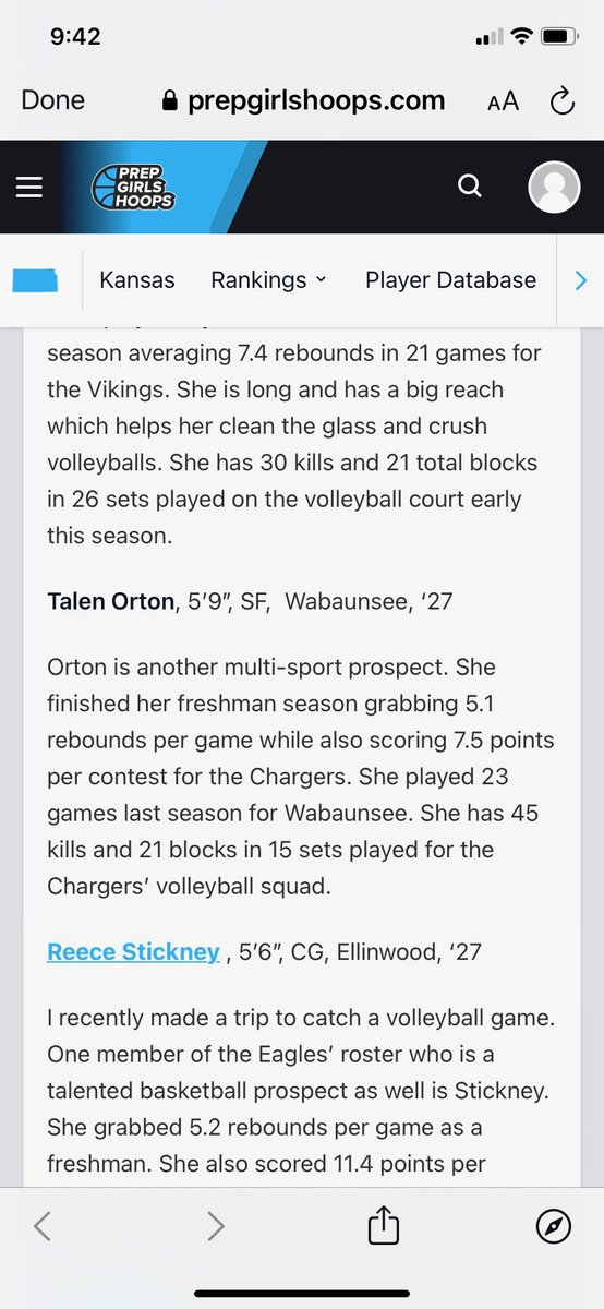 SSA Girls Hoops (@ssa_girls_hoops) on Twitter photo Multi-sport athletes, SSA studs, and Wabaunsee High School standouts, Grace Zeller (15U Black) & Talen Orton (15U Teal) with some much deserved recognition from <a href="/PGHKansas/">Prep Girls Hoops Kansas</a>! 🏐🏀🙌👊💪 @GraceZelle92864 <a href="/Charger_Hoopz/">Wabaunsee HS WBB</a> <a href="/wabchargers/">Wabaunsee HS</a> #SSA #SSAgirlshoops Multi-sport athletes, SSA studs, and Wabaunsee High School standouts, Grace Zeller (15U Black) & Talen Orton (15U Teal) with some much deserved recognition from <a href="/PGHKansas/">Prep Girls Hoops Kansas</a>! 🏐🏀🙌👊💪 @GraceZelle92864 <a href="/Charger_Hoopz/">Wabaunsee HS WBB</a> <a href="/wabchargers/">Wabaunsee HS</a> #SSA #SSAgirlshoops